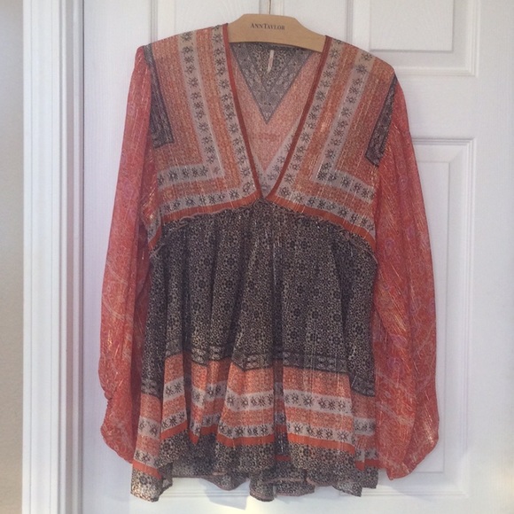 Free People Tops - FREE PEOPLE 🪷 Boho Tunic Top Size S